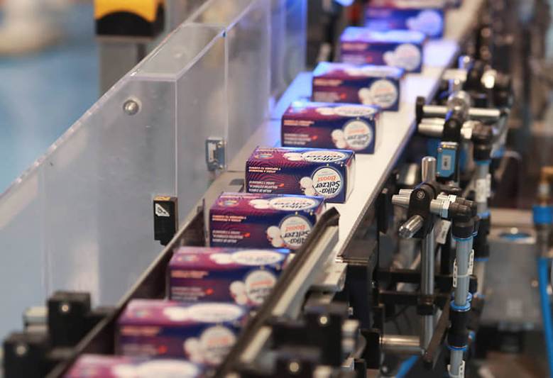 Линия по производству препарата Alka-Seltzer на заводе корпорации Bayer в Мексике (2022 год) 